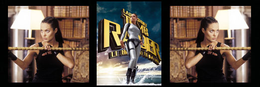 Angelina Jolie bannière Angie's Rainbow Lara Croft Tomb Raider