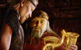 Beowulf (Ray Winstone) & Hrothgar (Anthony Hopkins)