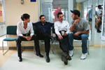 Angelina Jolie, Oliver Martinez, Ethan Hawke & D. J. Caruso sur le tournage de Taking Lives