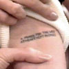 Angelina Jolie tatouage "A prayer..."