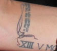 Angelina Jolie tatouage "A prayer..."